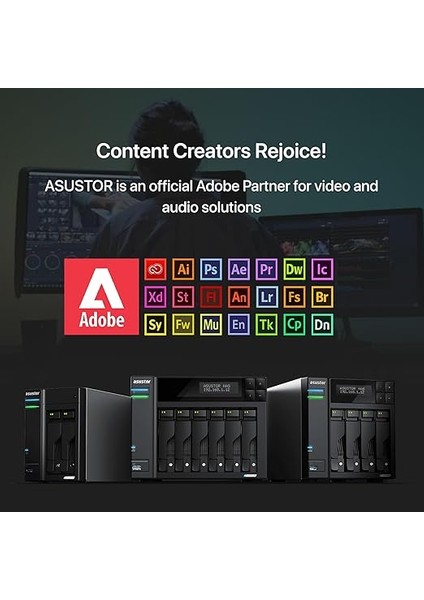 Lockerstor 4 Gen 2 AS6704T | 4 Bölmeli Nas, Dört Çekirdekli 2.0ghz Cpu, 4 M.2 Pcıe 3.0 SSD Yuvası, 2 2.5gbe Bağlantı Noktası, 4gb Ram Ddr4, Ağa Bağlı Depolama (Disksiz) modelleri