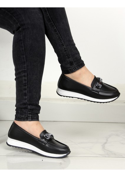 Ortopedik Tabanlı Kadın Cilt Tokalı Rahat Hafif Günlük Casual Ayakkabı