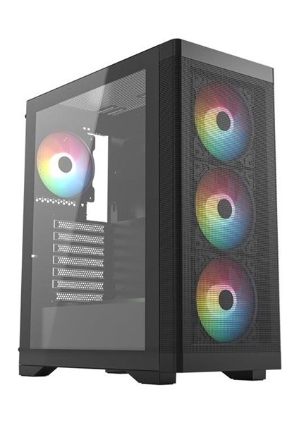 Frısby FC-9480G 600W +80 Bronze Rgb 4X8120MM Fan Gaming Siyah Kasa