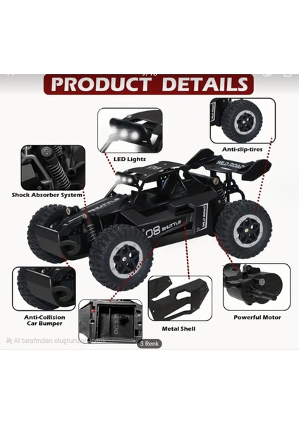 1:16 Ölçekli Yüksek Hızlı Rc Araba fiyatları