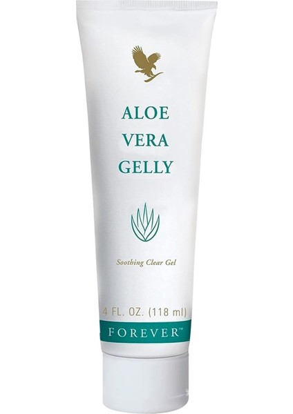 Living - Aloe Vera Gelly - Saf Aloe Jel, Yatıştırıcı ve Nemlendirici Cilt, Lekelenmez ve Hızlı Emici, Vegan ve Glutensiz, 4 Fl Oz