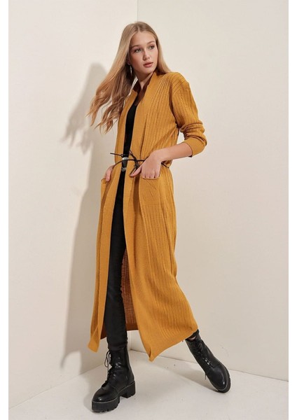 Bayan Uzun Fitilli Ceket