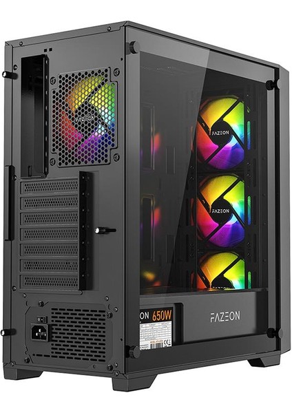 F12 650W 80PLUS Bronze Mesh 4X120MM Argb Fanlı Atx Bilgisayar Kasası fırsatları