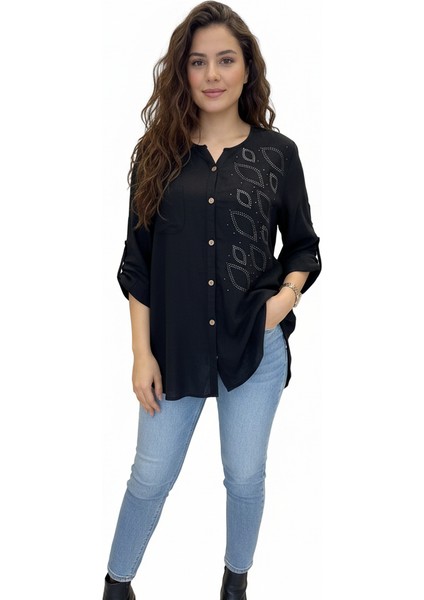 Büyük Beden Pamuklu Otantik Gömlek