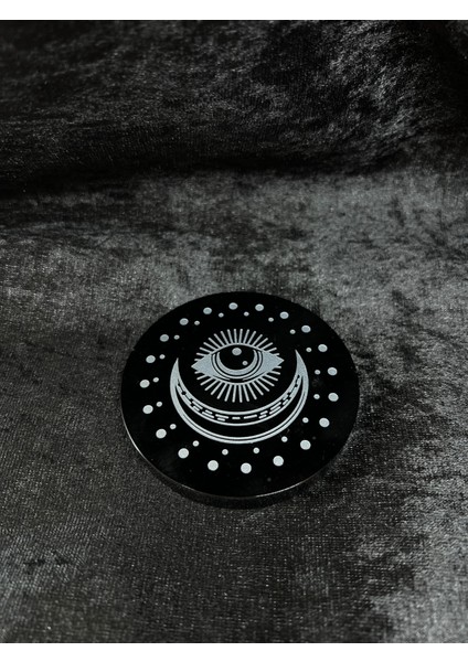 Obsidyen Ayna Sembollü 10 cm