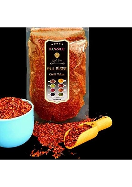 Hanzade Bitkisel Pul Biber Ince Orta Acılı 1 kg modelleri