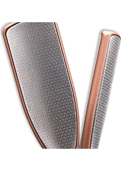 Bluefox Çift Taraflı Ayak Törpüsü – Paslanmaz Çelik Nasır ve Topuk Çatlağı Törpüsü, Ergonomik Saplı, Islak/kuru Kullanıma Uygun, Ev Tipi Pedikür Ayak Ovucu