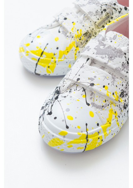 Unisex Çocuk Boyalı Ortopedik Destekli Spor Ayakkabı