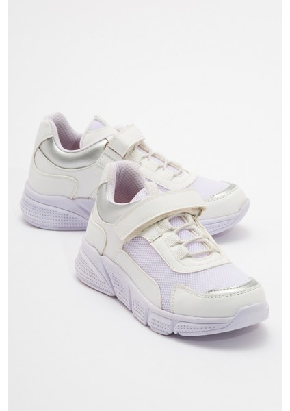 Kız Çocuk Beyaz Günlük Spor Ayakkabı