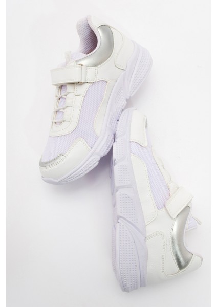 Kız Çocuk Beyaz Günlük Spor Ayakkabı