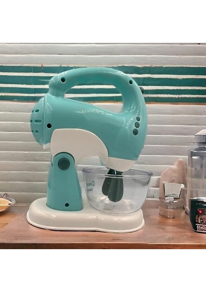 Çırpıcıları Ayrılabilir El Mikseri Çırpma Kaseli Pilli Mutfak Oyuncak Set Mavi - Pembe Kız Erkek Oyuncakları Aşçılık Mutfak Eğitimi (Mavi) fiyatları