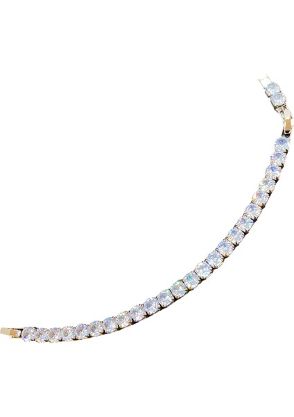 Xupıng Şeffaf Zirkon Taşlı Uzatmalı Metal Kısımlar Gümüş Renk 20 cm Uzunluğunda 5 Mm. Genişliginde Xupıng Bileklik fiyatları