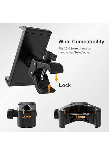 Dönen Bisiklet, 360° Döndürme Evrensel Tablet Bilgisayar Standı, iPad Pro Air Mini 4,6 Inç - 12,9 Inç Tablet Akıllı Telefon Tutucu fırsatları