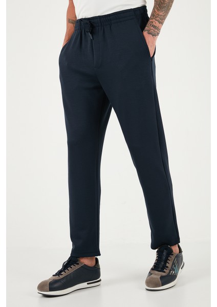 Regular Fit Belden Bağlamalı Düz Paça Jogger Pantolon Erkek Pantolon 5908095