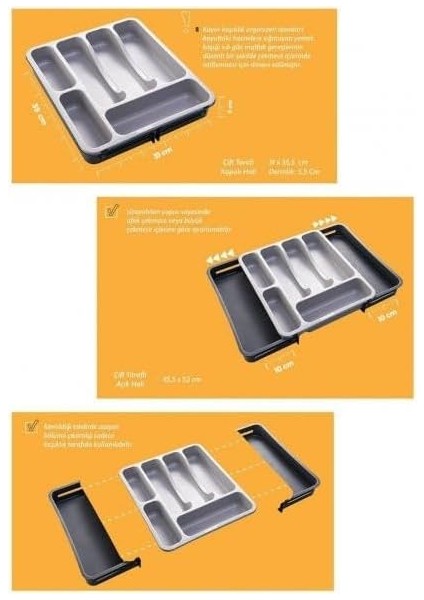 Kaşıklık Çekmece Içi Ayarlanabilir Açılabilir Bıçak Kaşık Çatal Çekmece Içi Düzenleyici Kayar Kaşıklık indirimleri