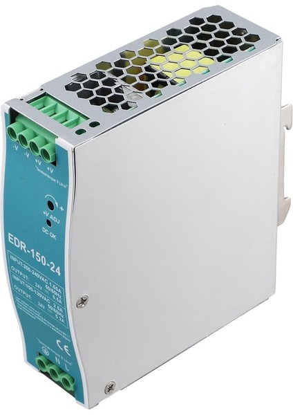 Dın Ray Üzerinden 24 V 150 W - 150 W-24 V Güç Kaynağı, Dc Çıkış Voltaj Regülatörü (Ac-Dc), Güç Kaynağı 100V-240V