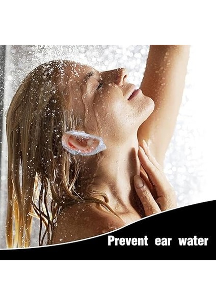 100 Adet. Şeffaf Kulak Koruyucular - Saç Boyası, Duş, Banyo, Ev ve Saç Salonu Için Su Geçirmez Plastik Kulak Koruyucuları fiyatları