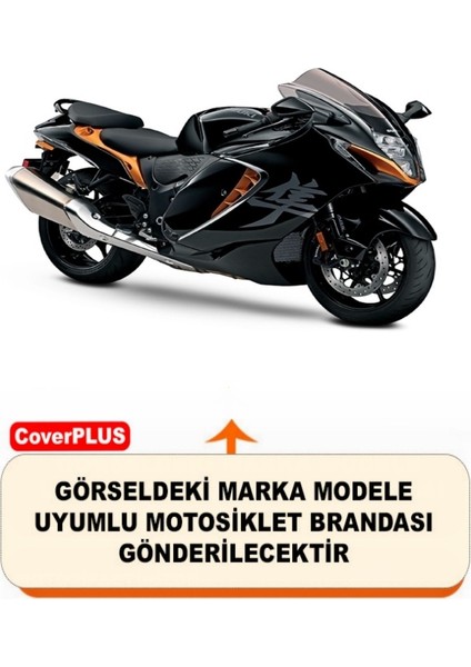 Suzuki Gsx-R 1300 Hayabusa Branda (Arka Çanta Uyumlu) Motosiket Brandası (Siyah Renk) Motor Örtüsü Çadır Su Geçirmez Motosiklet Kılıfı Motor Brandası fiyatları