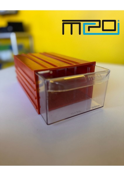 Tek Gözlü Turuncu Plastik Çekmeceli Organizer Kutu | Atölye, Hobi ve Endüstriyel Kullanım fiyatları