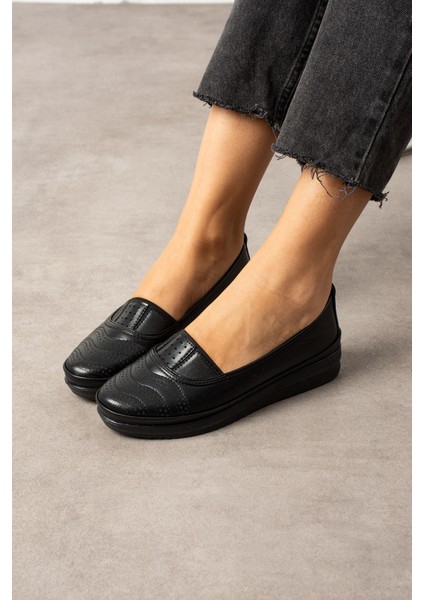 Kadın Siyah Klasik Ayakkabı Ortopedik Anne Ayakkabısı Anne Babet Ayakkabı Günlük Ayakkabı fiyatları
