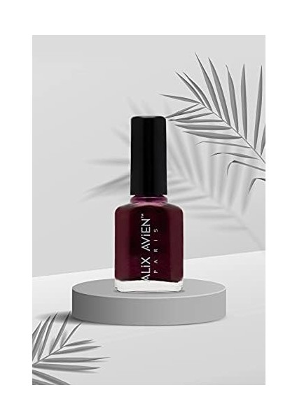 Alıx Avıen Sedefli Bordo Oje 33 - Yüksek Pigmentli Uzun Süreli Kalıcılık Hızlı Kuruma - Nail Lacquer 33