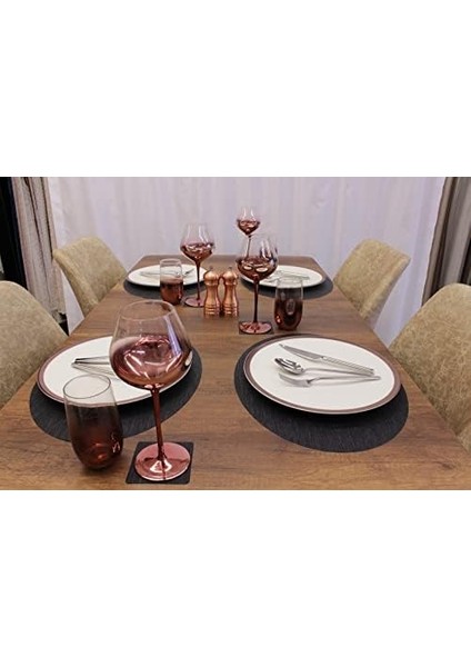 Oval Bambu Desen Kesim Servis 2 Adet 35X45 cm modelleri