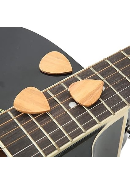 3 Adet Ahşap Gitar Penası Zeytin Ahşap Gitar Pena Kaymaz Akustik Gitar Penası Ahşap Tahıl ile Gitar Yeni Başlayanlar Için fırsatları