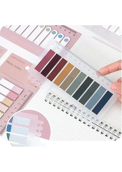Post It 10 Renkli 200 Yaprak Yapışkan Not Kağıtları Sticky Notes Etiket Not Defteri Kitap Ayraç Sonbahar (Tam Renk) fırsatları