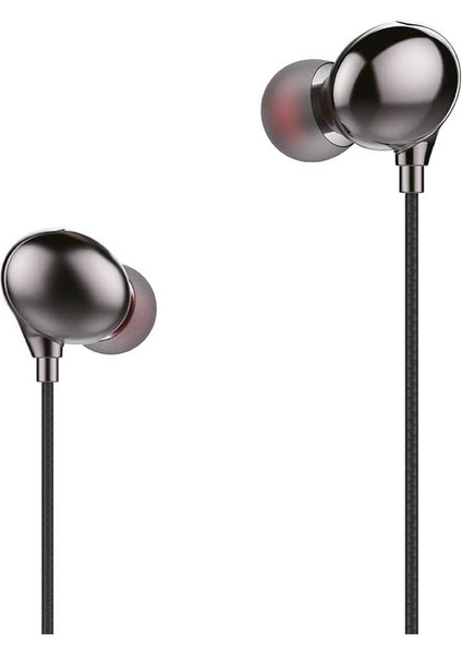 H25 Mikrofonlu Kulak Içi Kablolu Kulaklık 3.5mm Siyah