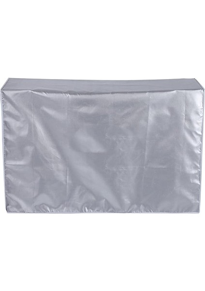 Mekan Klima Kapağı, Su Geçirmez Toz Geçirmez Klima Dış Ünite Koruma Kapağı Polyester Klima Kapağı, Gümüş (2p (80 * 26 * 57))