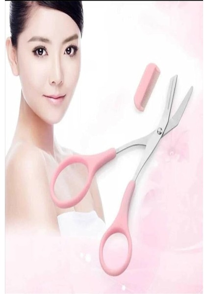 Kaş Makası Düzeltici Makas Kirpik Makas Klipleri Şekillendirme Kaş Kiprik Makası