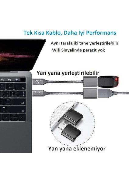 USB Tip C Otg Kablo, Veri Senkronizasyonu 3.0, Oneplus 7,6t, Samsung ve Tüm Tip C Akıllı Telefonlar Için indirimleri