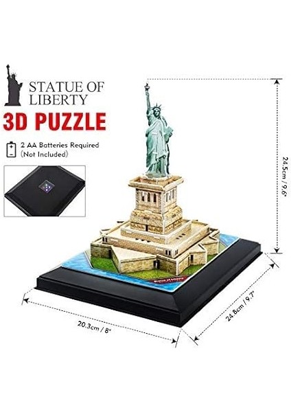 3D 37 Parça Puzzle Özgürlük Anıtı - Abd (Led Işıklı) fiyatları