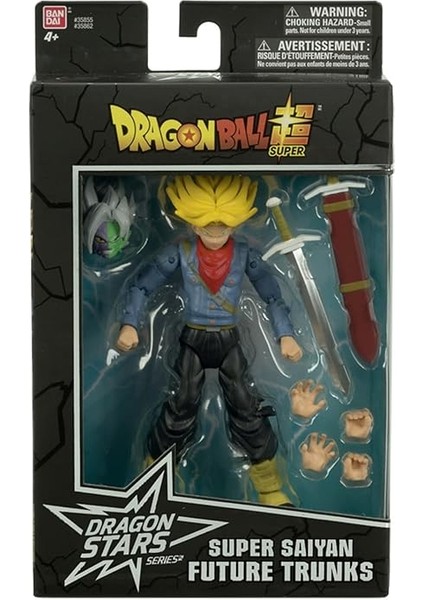 16 cm Dragon Ball Super Saiyan Future Trunks Poz Verilebilir Figür, Dragon Stars Serisi fırsatları