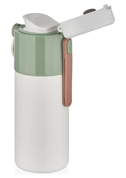 450ML Paslanmaz Çelik Kilitlenebilir Kapak Kahve Bardağı Mug (6 Saat Sıcak-Soğuk) (Yeşil) fiyatları