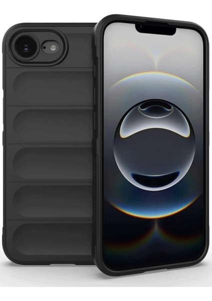 iPhone 16E Kılıf Optimum Silikon - SIYAH-(5796) - N636J058-M65636