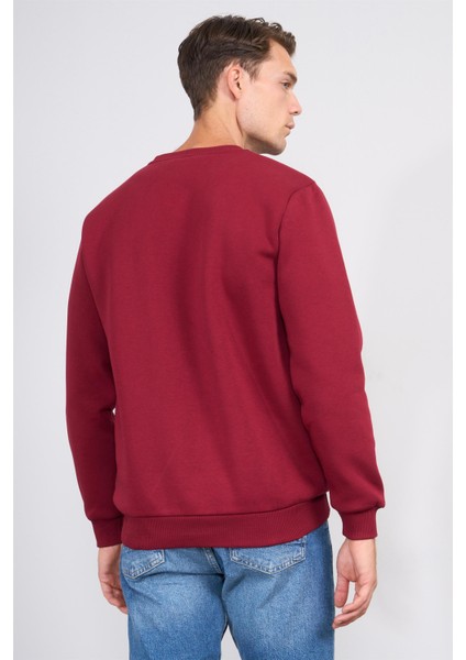 Çetinkaya Mentality 3036 3 Ip Bisiklet Yaka Bordo Sweatshirt fırsatları