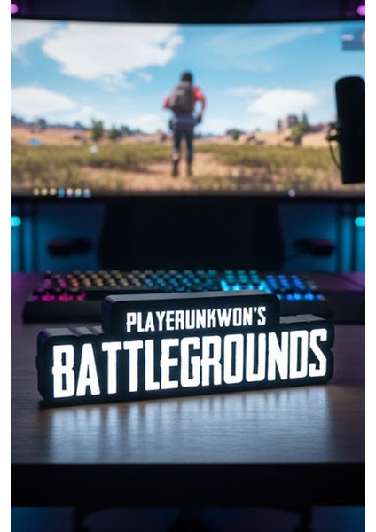 Pubg Tasarımlı Dekoratif Aydınlatma Gece Lambası