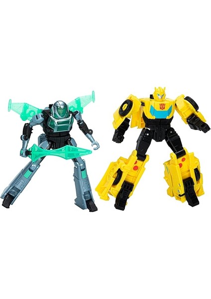 Earthspark Siber Birleşim Seti Bumblebee ve Mo Malto Aksiyon Figürleri