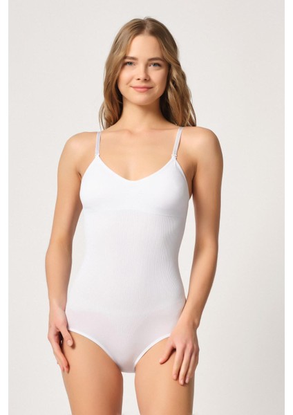 Beyaz Mı Emay 1925 Soft Pedli Çıtçıtlı Body