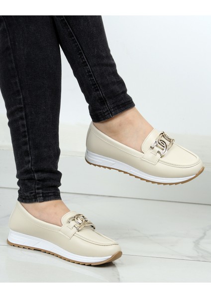 Ortopedik Tabanlı Kadın Cilt Tokalı Rahat Hafif Günlük Casual Ayakkabı