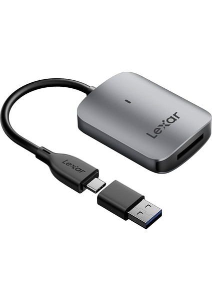 RW515 Cfexpress Tip A Kart Okuyucu, 900 Mb/s'ye Kadar, Cfe Tip A Kart Için USB 3.2 Gen 2 Bellek Kartı Okuyucu, Usb-C Kablosu/usb-C - Usb-A Adaptörü Dahil Cf Kart Okuyucu (LRW515U-RNHNG)