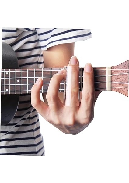 Cam Parmak Kaydırıcı Gitar Banjo Ukulele Için Yüksek Kalite Gitar Aksesuarı Beyaz Yumuşak ve Sesler fiyatları