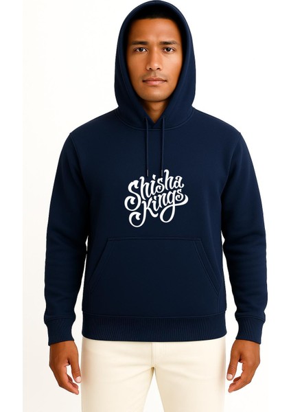 Kapüşonlu Shisha Kings Göğüs Tasarımlı Unisex Sweatshirt