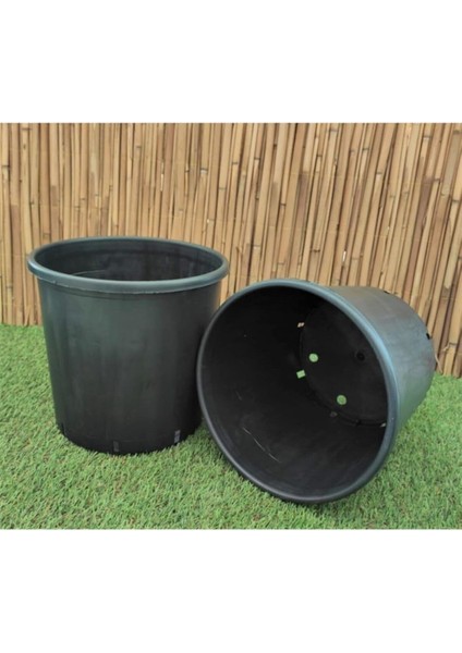 Üretim Saksısı 5 Adet 11,5 Lt 24X24 cm Plastik Saksı Siyah Üretim Saksı Bitki Saksısı fiyatları