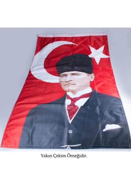 cm Saten Kumaş T.c. Kalpaklı Atatürk Fotoğraflı Türkiye Bayrağı - Bayrak fırsatları