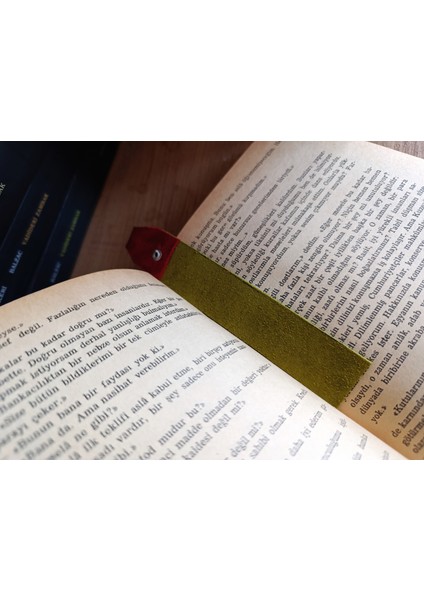 Crazy Hors Hakiki Deri El Emeği Kitap Ayracı 15X2.5 cm Ayrac1 modelleri