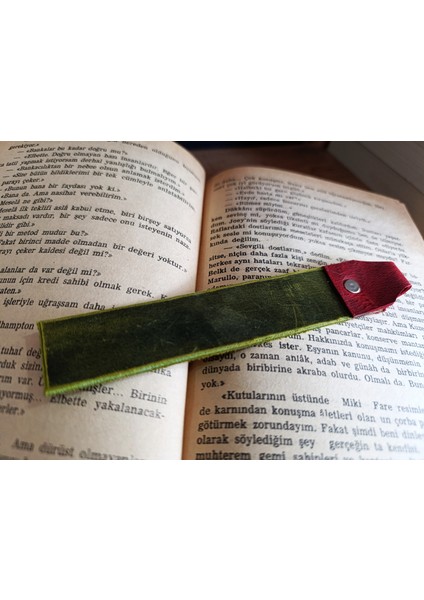 Crazy Hors Hakiki Deri El Emeği Kitap Ayracı 15X2.5 cm Ayrac1 fırsatları