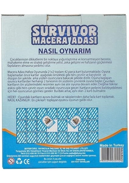 Toy Macera Adası Hafıza Oyunu (Memory Game) modelleri