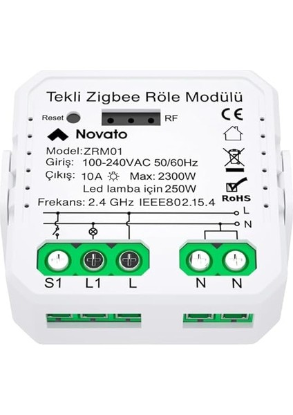 Tek Çıkışlı Akıllı Anahtar(Tuya, Smart Life, Home Assistant, ZIGBEE2MQTT Uyumlu) fırsatları